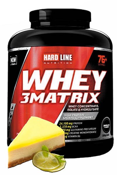 Hardline Lemon Cheesecake Whey 3 Matrix - 2300 gr Protein Bcaa Amino Acid