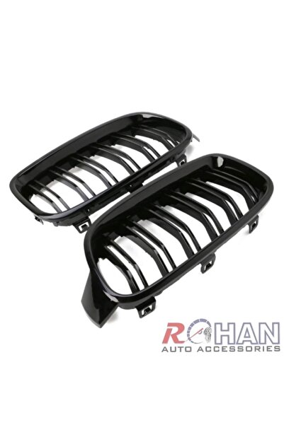 Bmw 3 Serisi F30 (2012-2016) Bmw F30 Çift Çizgi Ön Panjur Pıano Black