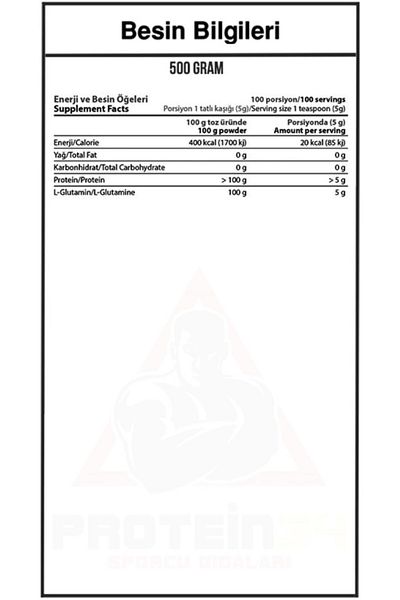 Hardline Glutapure 500 gr Glutamine Powder - Nutrition Supplement