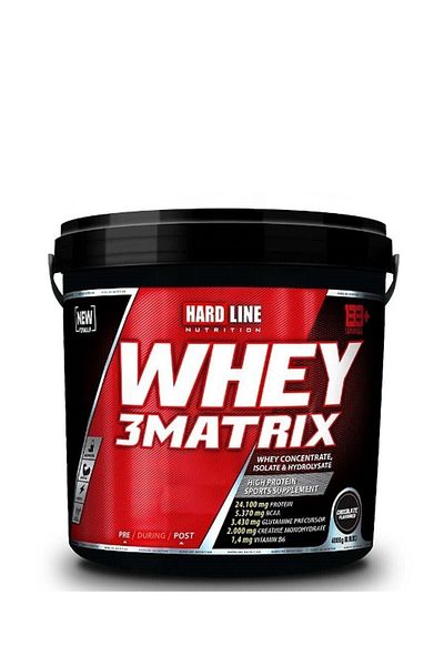 Hardline 4000 gr Whey 3matrix Protein Powder - Chocolate
