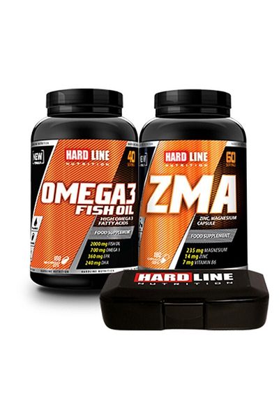 Hardline Omega3 & Zma Combination