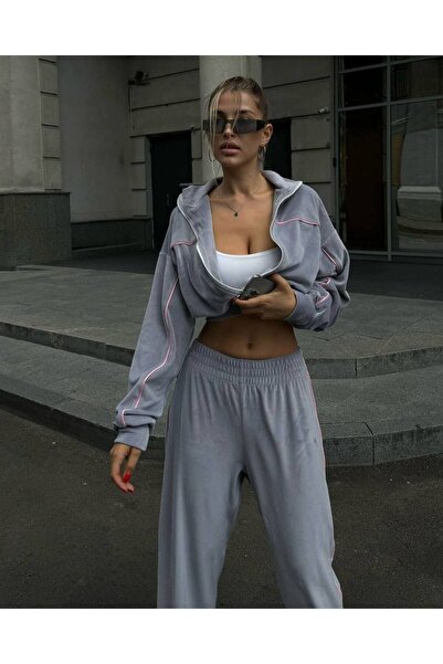 BRGCLOTHING Yumoş Velvet Tracksuit Set - Imported Design