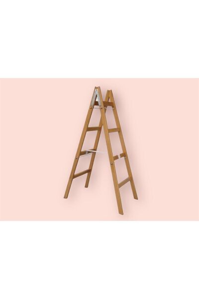 Genel Markalar 4 basamaklı A tipi Gürgen Ahşap Merdiven