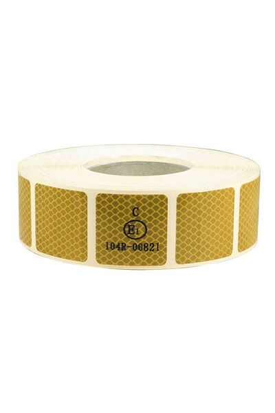 Badem10 5 Mt Yellow Caution Tape - Tweetürk Approved, Reflective, and Phosphorescent Strip Tape