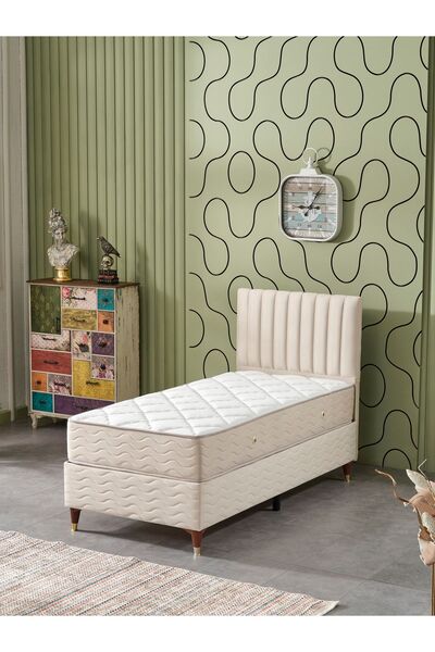 beehanem Ezgi Tek Kişilik 3Lü Set Yatak+Baza+Başlık