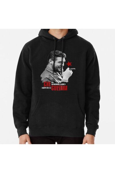 Denim Iconic سويت شيرت بغطاء للرأس مطبوع من تشي جيفارا