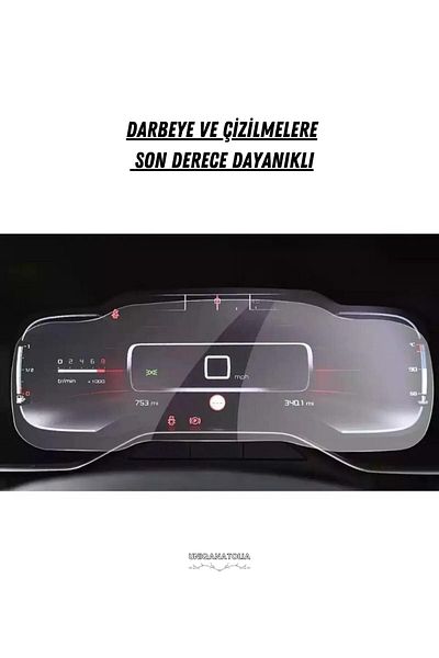UniqAnatolia Nano Screen Protector Compatible with Citroen C5 Aircross 2018-2022 Digital Ghost Instrument