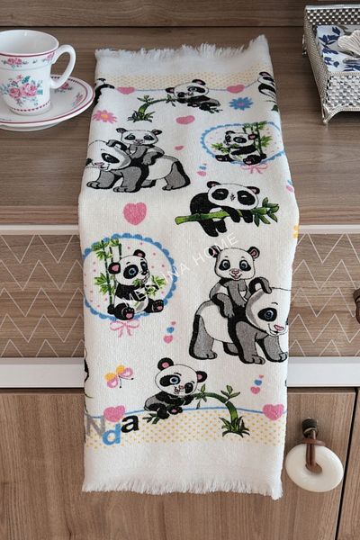 Meslina Prosop de bucatarie Imprimat Panda - 40x60 Cm Prosop de mana si fata