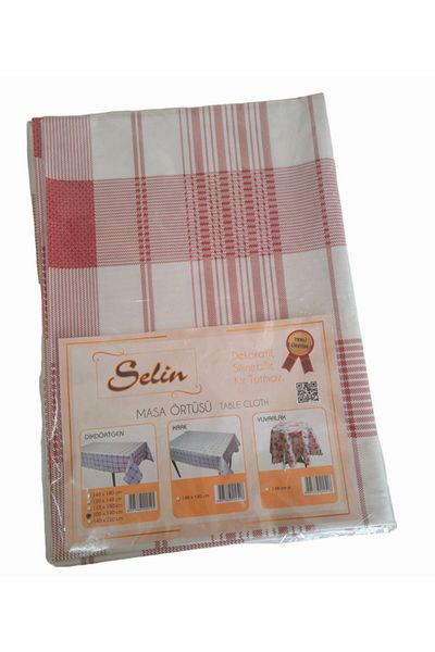 Selin 100X140 cm Care Free Wipeable Fabric Table Cloth