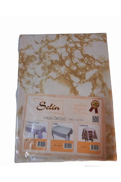 Selin 140X180 cm Care Free Wipeable Fabric Table Cloth