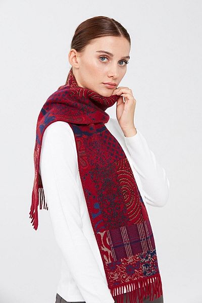 Desen Triko Femei Kırkyama Patterned Camisole Cherry Rotten