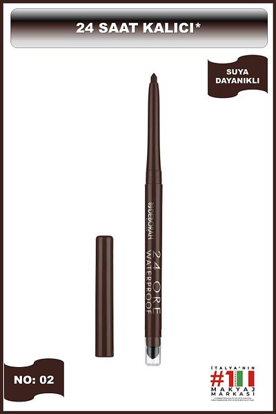 Deborah 24Ore Waterproof Eye Pencil - No: 2