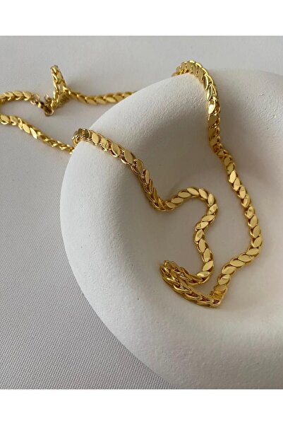 PRİDE COLLECTİON Çelik Pullu Arpa Kolye