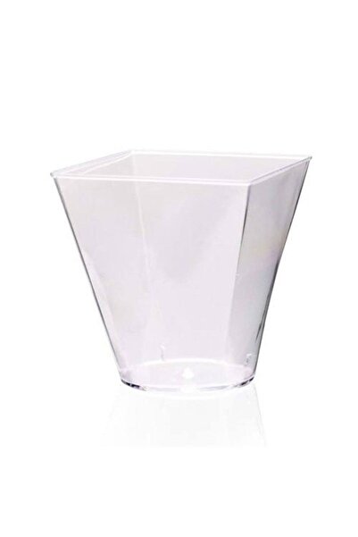 Partioutlet Prizma Kübik Kase Şeffaf 240 Ml 24 Adet