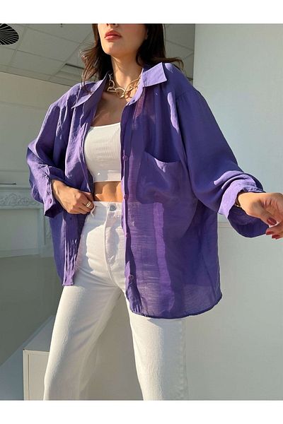 ms perry Cămașă oversize fără umăr