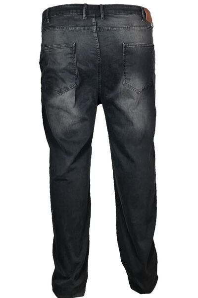 Lifeguard Büyük Beden Likralı Kot Pantolon Füme