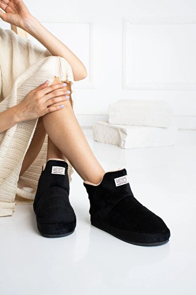 Behtah Kundura Γυναικείες μάλλινες παντόφλες - Παπούτσια για το σπίτι με χοντρή και ελαφριά σόλα