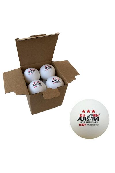 Aurora ITF APPROVED 3 STAR TABLE TENNIS MATCH BALL (8 Pieces)