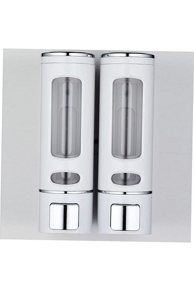 MAİN SHOP Δοχείο υγρού σαπουνιού 400 ml - 2 τεμ. Επιτοίχιο, Σαπούνι & Σαμπουάν Σαπουνιού Κουζίνας Μπάνιου