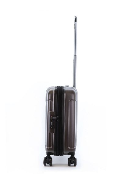 NATIONAL GEOGRAPHIC Canyon Luggage Trolley Carry-On Small Metallic Mud