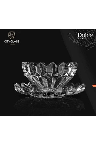 city glass 12 Piece Cookie Set