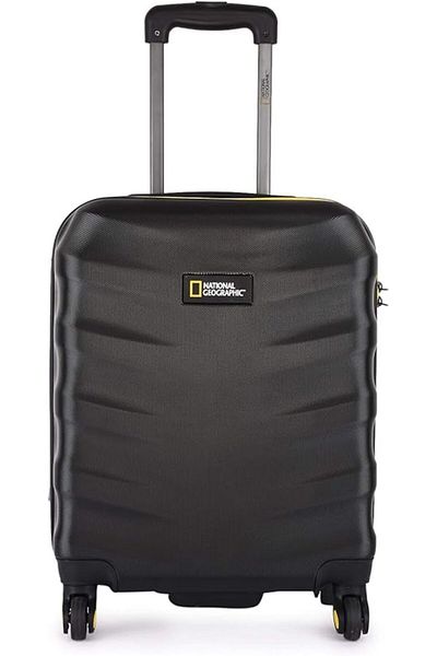 NATIONAL GEOGRAPHIC Arete ABS Hard Case Luggage Trolley Carry-On Small Cabin Black