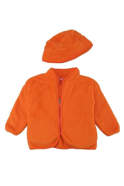 Bebelop Unisex Παιδική Ζακέτα και Καπέλο Welsoft με φερμουάρ 2 τεμαχίων