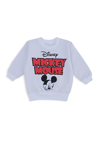 Bebelop Erkek Çocuk Mickey Mouse Karakter Yazı Baskılı 2'li Alt Üst Takım