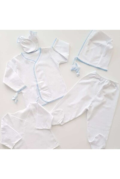 Miniworld مجموعة مستلزمات المستشفى الفاخرة لحديثي الولادة مكونة من 5 قطع باللون الأزرق