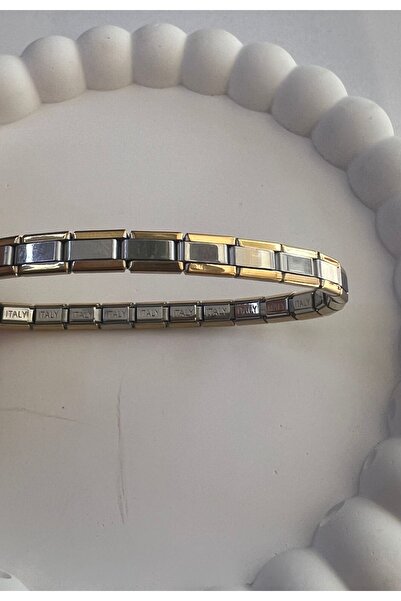 Çelik Italian Bag - Thin Bracelet, Gold Gray