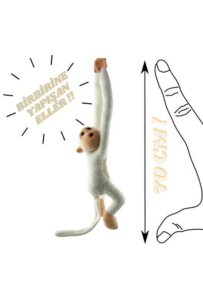 charisa Game and Sleeping Companion Plush Monkey Toy Hugging Hands Monkey