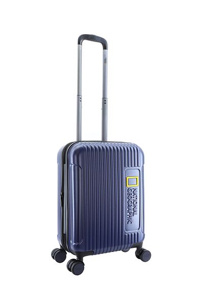 NATIONAL GEOGRAPHIC Canyon Luggage Trolley Carry-On Small Metallic Blue