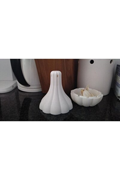 PLA WHITE 3D Garlic Storage Container