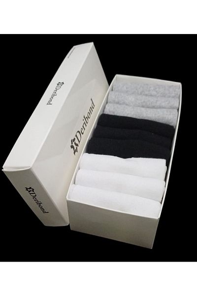 Deribond Men's Socks (9 Pieces) Cotton, Sneaker Style, Invisible Socks