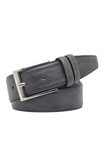 Deribond Γκρι Ανδρική Ζώνη 3,50 εκ. Κλασικό Faux Leather