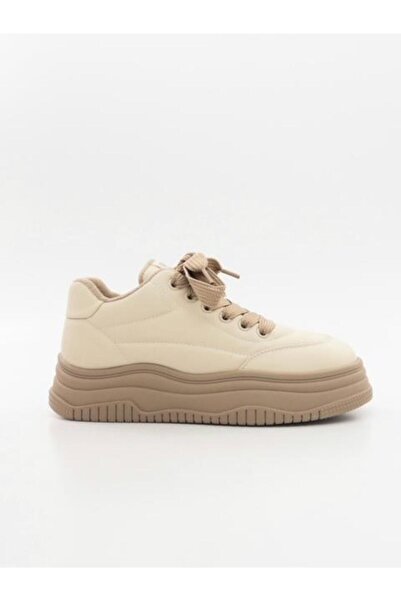 Guja 24K382-1 Kadın Hakiki Deri Kalın Taban Spor Ayakkabı