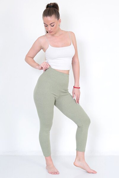 DOKU İÇ GİYİM Ανυψωμένα Πράσινα Θερμικά Εσώρουχα Unisex Καθημερινά Βαμβακερά Θερμικά Κολάν