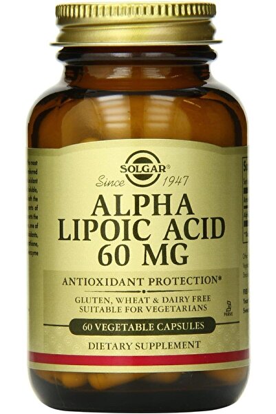 Solgar حمض ألفا ليبو 60 مجم 60 كبسولة