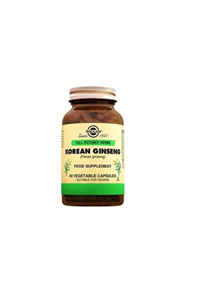 Solgar Korean Ginseng (PANAX GİNSENG) 50 Kapsül