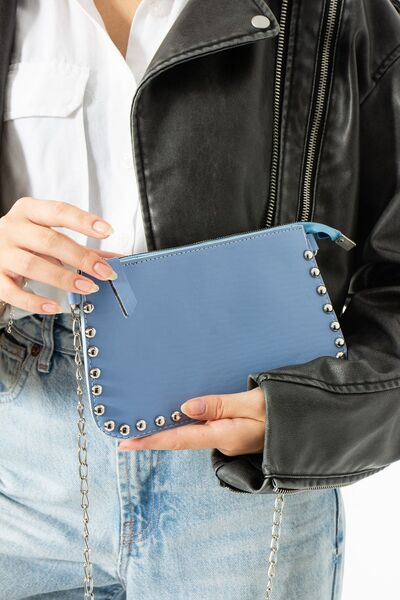 ESTUTE Kadın Zımbalı Omuz Çantası