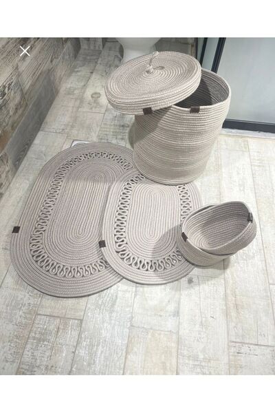 JÜTEX HOME Σετ πατάκι μπάνιου 5 τεμαχίων