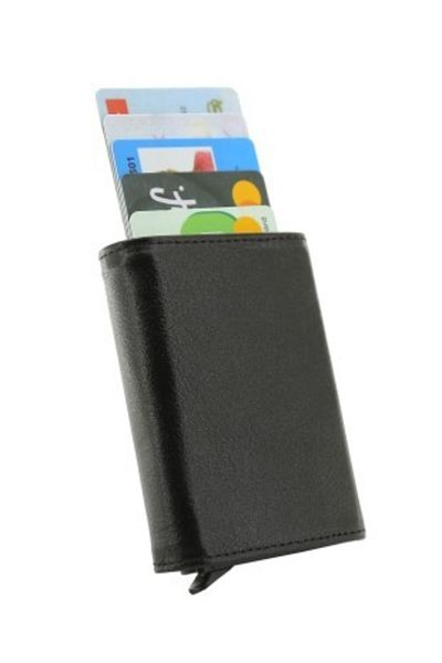 ÖZ-KA LEATHER Πορτοφόλι με Αυτόματο Μηχανισμό Γνήσιο Δέρμα