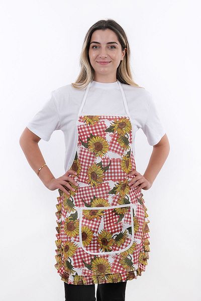 sevilya Jarse Frilly Liquid Proof Waterproof Kitchen Apron