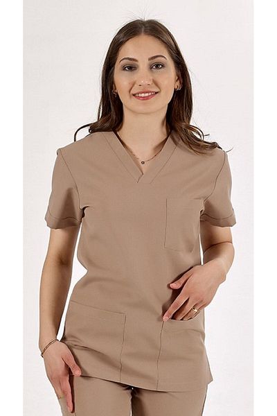 Uçak Medikal Set uniformă de jogger bej Tricou pentru asistentă și doctor