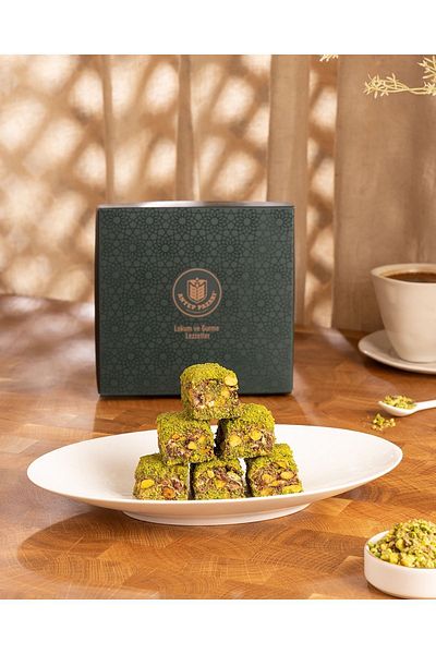 Antep Pazarı Turkish Delight-Antep Baklava Turkish Delight with Pistachio-300 Gr