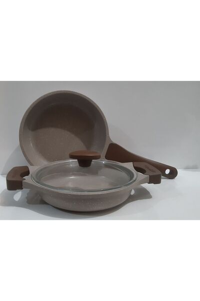 ThermoAD Mink 20 cm Saucepan and Pan - 3 Piece Set