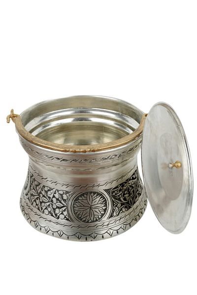 Ustası Antepte Embroidered Antique Yogurt Copper Copper 3 Lt