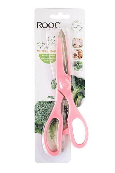Rooc Afifehome Pink Color Kitchen Chicken and Pastry Scissors