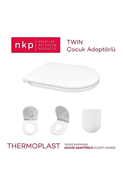 FİBAFLEX Nkp Twın Çocuk Adaptörlü Yavaş Kapanan Klozet Kapağı