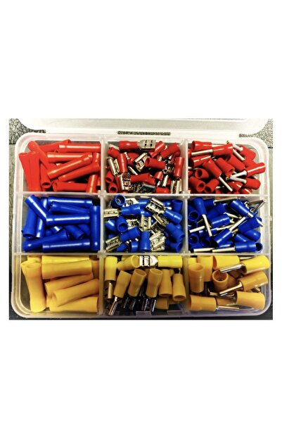 maasco 315 adet maasco iğne tip, dışı faston, ve kablo birleştirici ek muf kablo pabucu Seti
